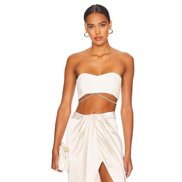 Retrofete Tops - retrofete Loris Bra in White Chain